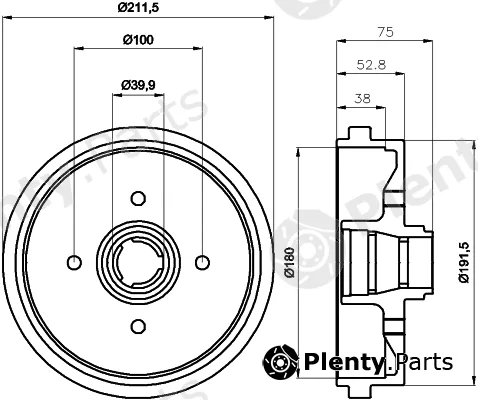 Mintex MBD014 — Brake Drum