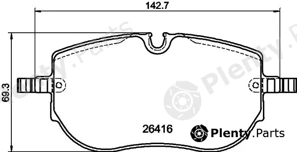 Mintex MDB3503 — Brake Pad Set, disc brake