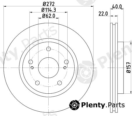 Mintex MDC2777C — Brake Disc