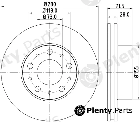 Mintex MDC2685 — Brake Disc