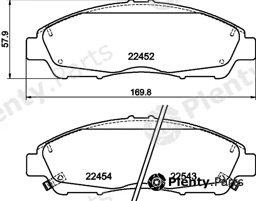 Mintex MDB84253 — Brake Pad Set, disc brake
