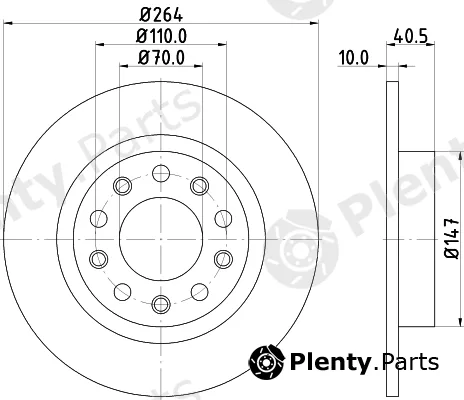 Mintex MDC82279C — Brake Disc