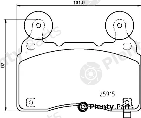 Mintex MDB4078 — Brake Pad Set, disc brake