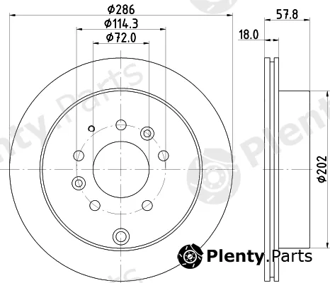 Mintex MDC2389 — Brake Disc