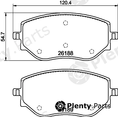 Mintex MDB3347 — Brake Pad Set, disc brake