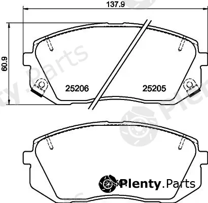 Mintex MDB83166 — Brake Pad Set, disc brake