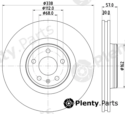 Mintex MDC82744C — Brake Disc