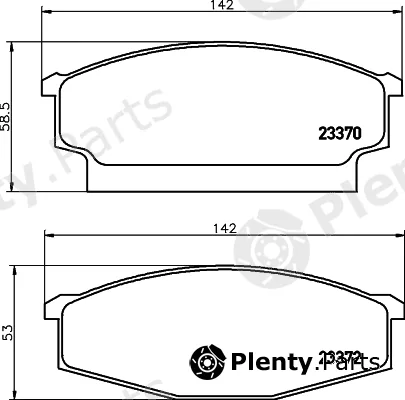 Mintex MDB2305 — Brake Pad Set, disc brake
