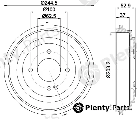 Mintex MBD429 — Brake Drum