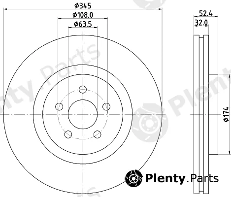 Mintex MDC83065C — Brake Disc