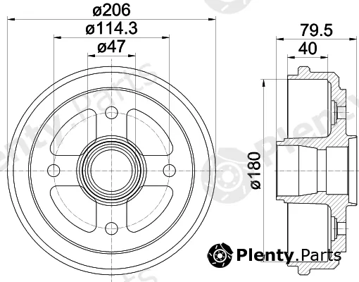 Mintex MBD192 — Brake Drum