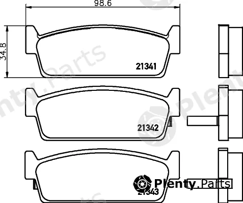 Mintex MDB1576 — Brake Pad Set, disc brake
