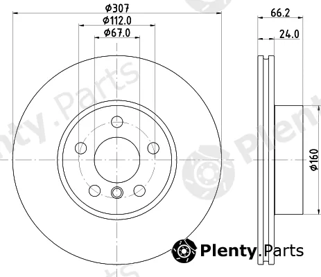 Mintex MDC3008C — Brake Disc