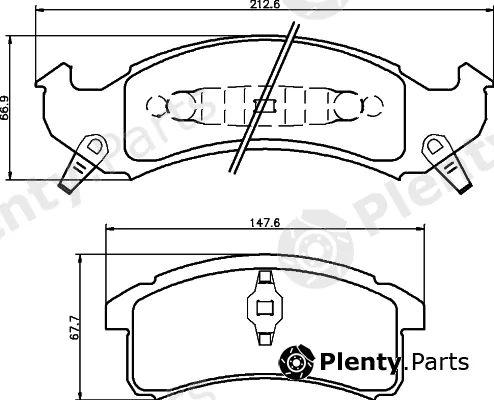 Mintex MDB1771 — Brake Pad Set, disc brake