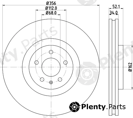 Mintex MDC82348C — Brake Disc