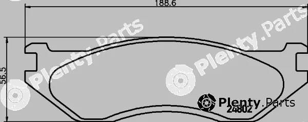 Mintex MDB2551 — Brake Pad Set, disc brake