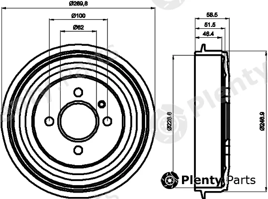 Mintex MBD018 — Brake Drum