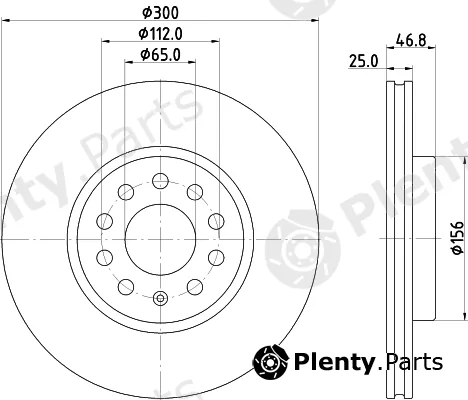 Mintex MDC3023C — Brake Disc
