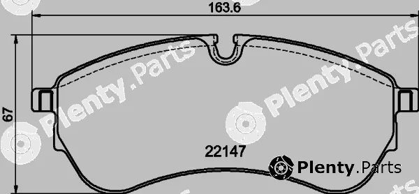 Mintex MDB4345 — Brake Pad Set, disc brake