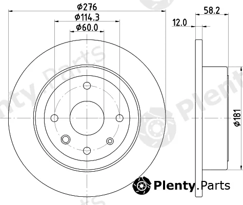 Mintex MDC2135 — Brake Disc