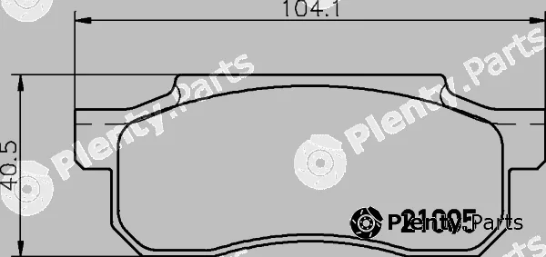 Mintex MDB1308 — Brake Pad Set, disc brake