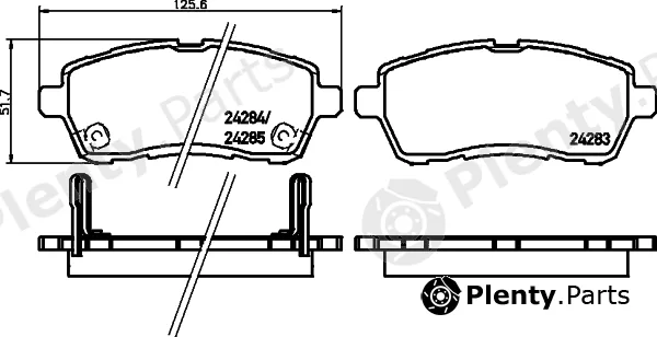 Mintex MDB2968 — Brake Pad Set, disc brake