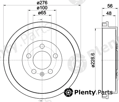Mintex MBD399 — Brake Drum