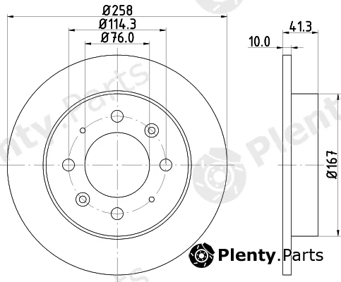 Mintex MDC82139C — Brake Disc