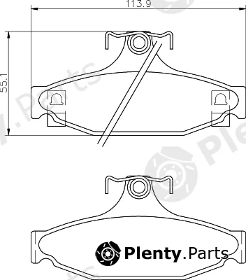 Mintex MDB1767 — Brake Pad Set, disc brake