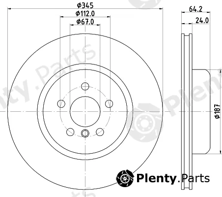 Mintex MDC83105C — Brake Disc
