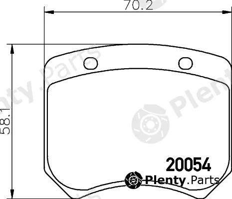 Mintex MLB20 — Brake Pad Set, disc brake