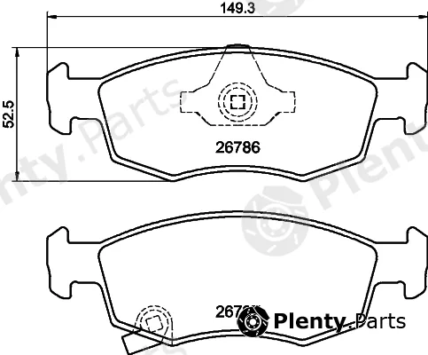 Mintex MDB4341 — Brake Pad Set, disc brake