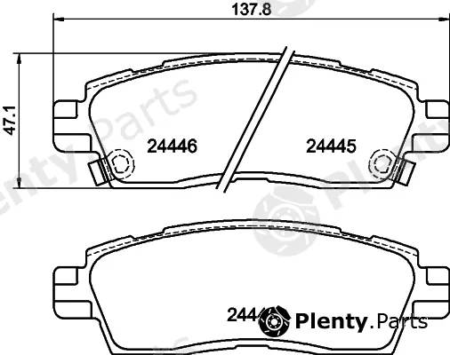 Mintex MDB2219 — Brake Pad Set, disc brake