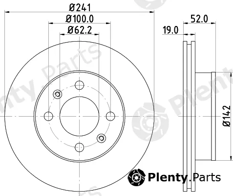 Mintex MDC1570 — Brake Disc