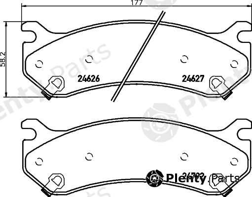 Mintex MDB2364 — Brake Pad Set, disc brake