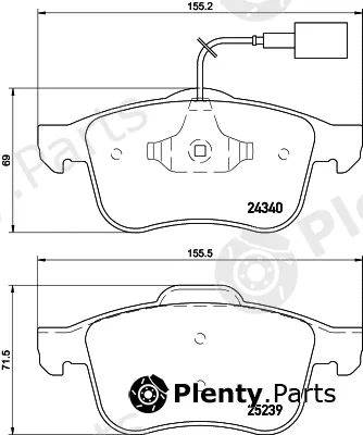 Mintex MDB3121 — Brake Pad Set, disc brake