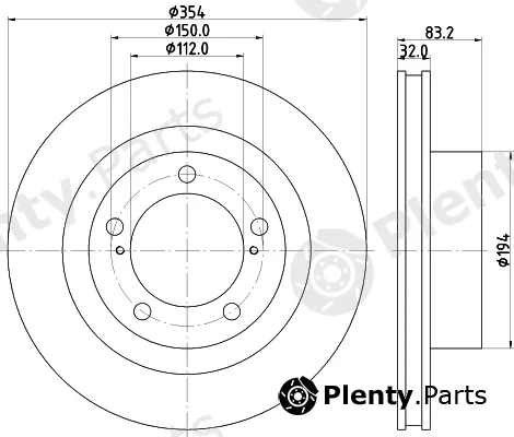 Mintex MDC83061C — Brake Disc