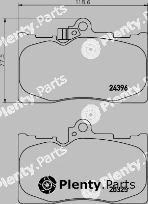 Mintex MDB2727 — Brake Pad Set, disc brake