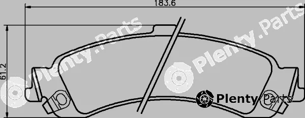 Mintex MDB2322 — Brake Pad Set, disc brake
