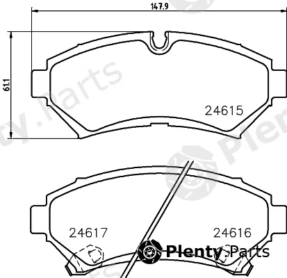 Mintex MDB2141 — Brake Pad Set, disc brake