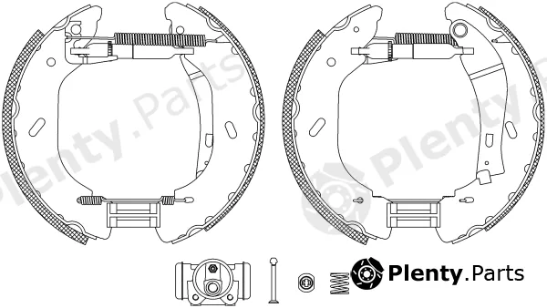 Mintex MSP284 — Brake Shoe Set Shoe Kit Pro
