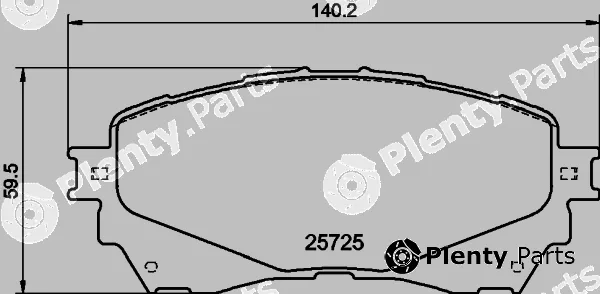 Mintex MDB83386 — Brake Pad Set, disc brake
