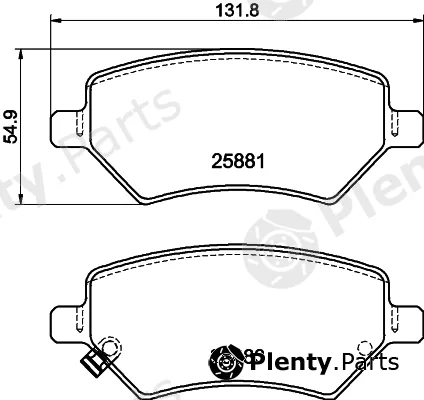 Mintex MDB84263 — Brake Pad Set, disc brake