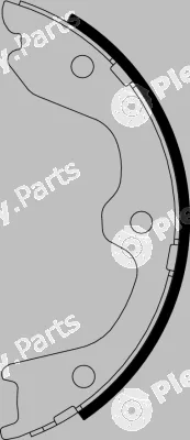 Mintex MFR631 — Brake Shoe Set, parking brake