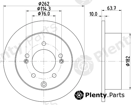 Mintex MDC82753C — Brake Disc