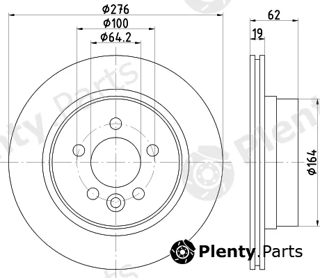 Mintex MDC1683 — Brake Disc