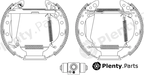 Mintex MSP252 — Brake Shoe Set Shoe Kit Pro