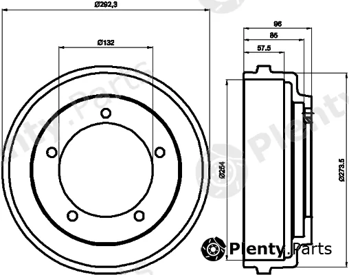 Mintex MBD020 — Brake Drum