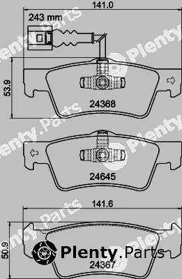 Mintex MDB4316 — Brake Pad Set, disc brake