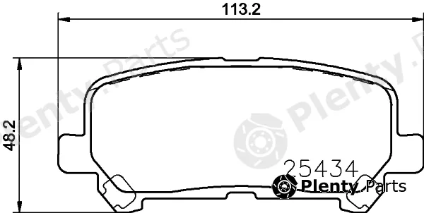 Mintex MDB83308 — Brake Pad Set, disc brake